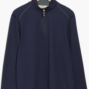 Men's Tommy Bahama Alpine View Reversible Half-Zip Sweater Navy